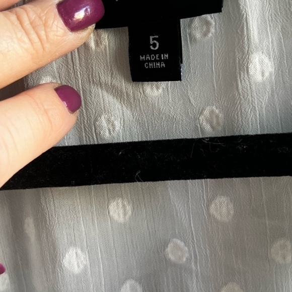 Swiss dot sheer Torrid top - Picture 2 of 5